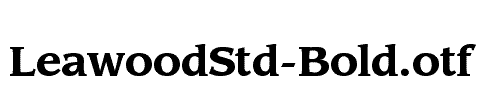 LeawoodStd-Bold