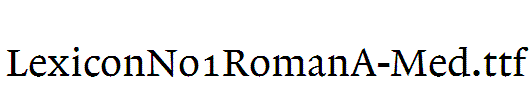 LexiconNo1RomanA-Med