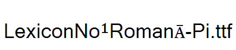 LexiconNo1RomanA-Pi