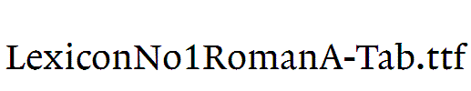 LexiconNo1RomanA-Tab