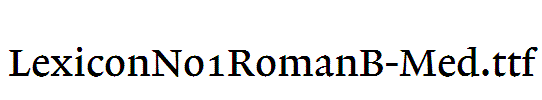 LexiconNo1RomanB-Med