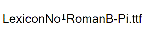 LexiconNo1RomanB-Pi