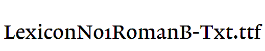 LexiconNo1RomanB-Txt