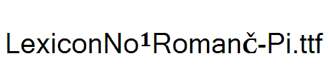 LexiconNo1RomanC-Pi