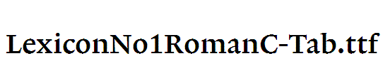 LexiconNo1RomanC-Tab