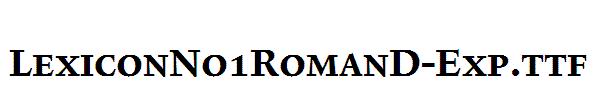 LexiconNo1RomanD-Exp
