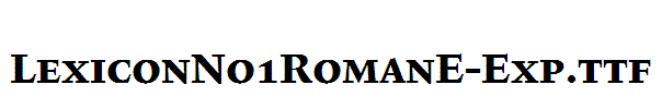 LexiconNo1RomanE-Exp