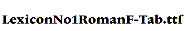 LexiconNo1RomanF-Tab