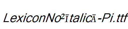 LexiconNo2ItalicA-Pi
