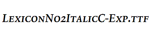 LexiconNo2ItalicC-Exp