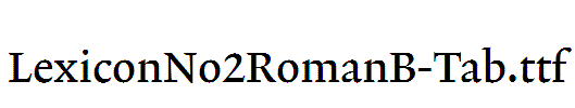 LexiconNo2RomanB-Tab