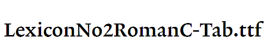 LexiconNo2RomanC-Tab