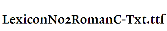 LexiconNo2RomanC-Txt