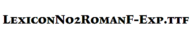 LexiconNo2RomanF-Exp