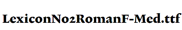 LexiconNo2RomanF-Med