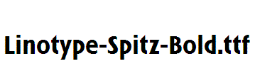 Linotype-Spitz-Bold