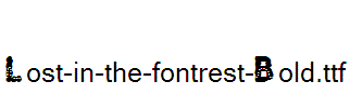 Lost-in-the-fontrest-Bold