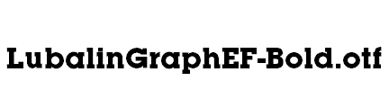 LubalinGraphEF-Bold