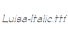 Luisa-Italic