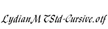 LydianMTStd-Cursive