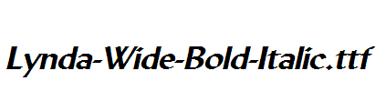 Lynda-Wide-Bold-Italic