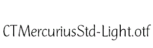 CTMercuriusStd-Light