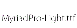 MyriadPro-Light