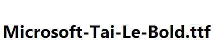 Microsoft-Tai-Le-Bold