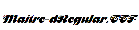 Maitre-dRegular