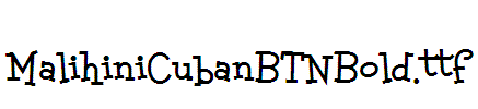 MalihiniCubanBTNBold