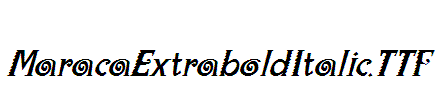 MaracaExtraboldItalic