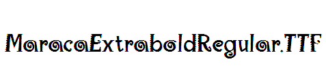 MaracaExtraboldRegular