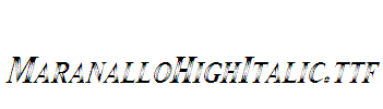 MaranalloHighItalic