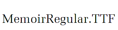 MemoirRegular