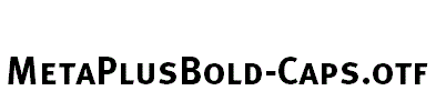 MetaPlusBold-Caps