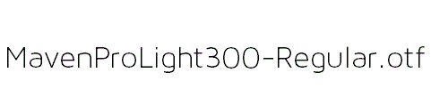 MavenProLight300-Regular