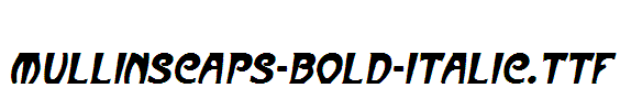 MullinsCaps-Bold-Italic