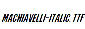 Machiavelli-Italic