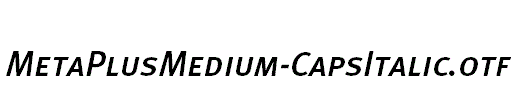 MetaPlusMedium-CapsItalic
