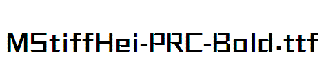 MStiffHei-PRC-Bold