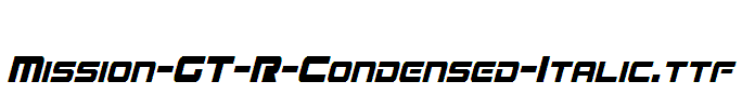 Mission-GT-R-Condensed-Italic