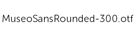 MuseoSansRounded-300