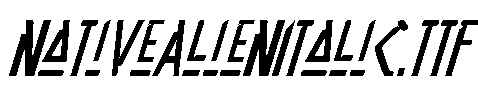 NativeAlienItalic