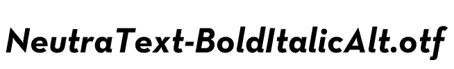 NeutraText-BoldItalicAlt