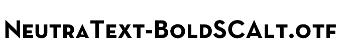 NeutraText-BoldSCAlt