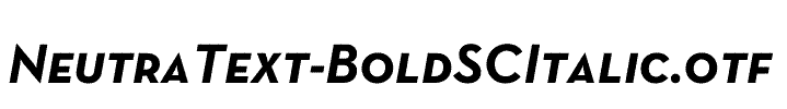 NeutraText-BoldSCItalic