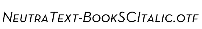 NeutraText-BookSCItalic