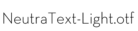 NeutraText-Light