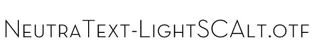 NeutraText-LightSCAlt
