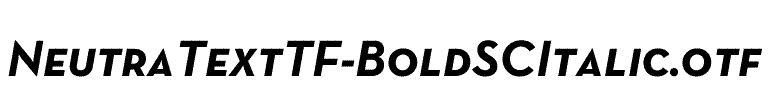 NeutraTextTF-BoldSCItalic